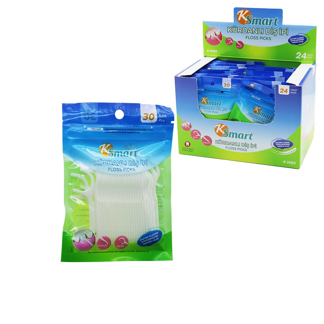 3593 kürdanlı diş ipi poşetli