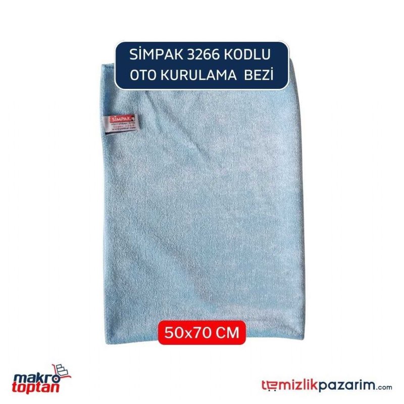 Simpak 3266 oto mikrofiber temizlik bezi 50x70