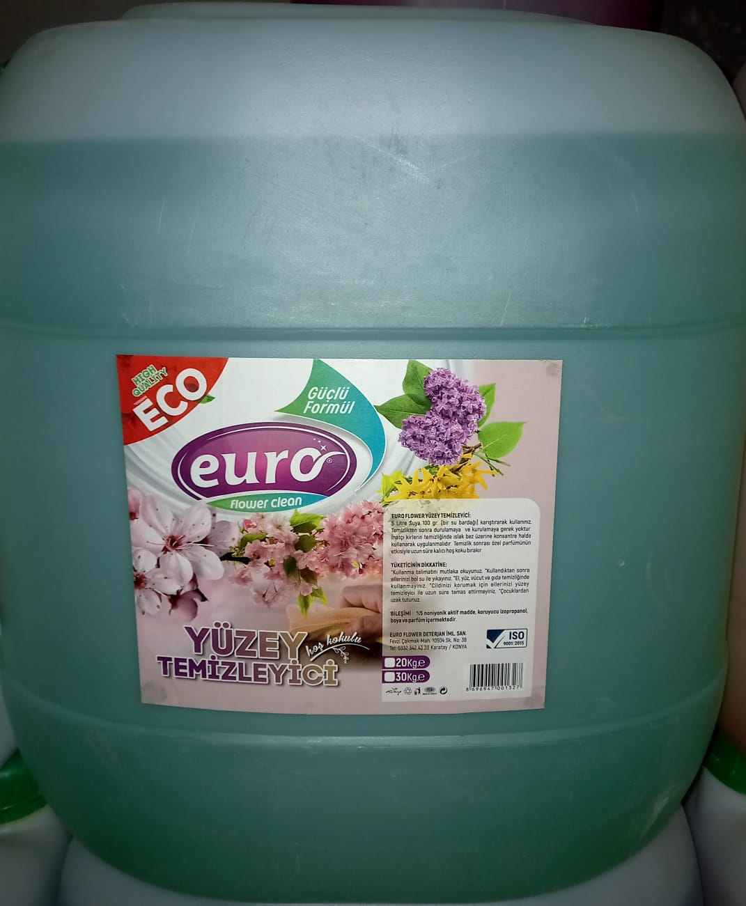 euro flower yüzey temizleyici 30 lt